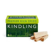 Our plastic free box of kiln dried kindling
